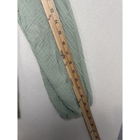 Entro Women's Blouse Sz M Button Up Long Sleeves Green Classic Casual - Picture 11 of 12